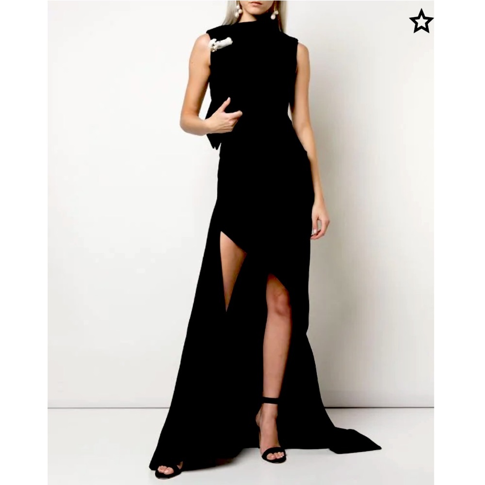 MONSE Asymmetric Safety Pin Embellished Dress- NEW